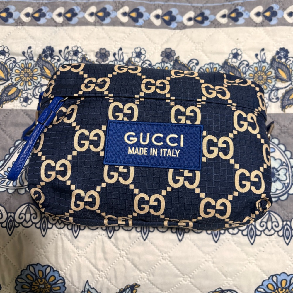 SOLD - Medium Gucci GG Ripstop Crossbody Bag Nylon